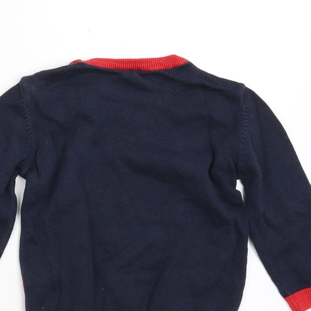 Marks and Spencer Baby Blue   Pullover Jumper Size 12-18 Months  - chrismas jumper