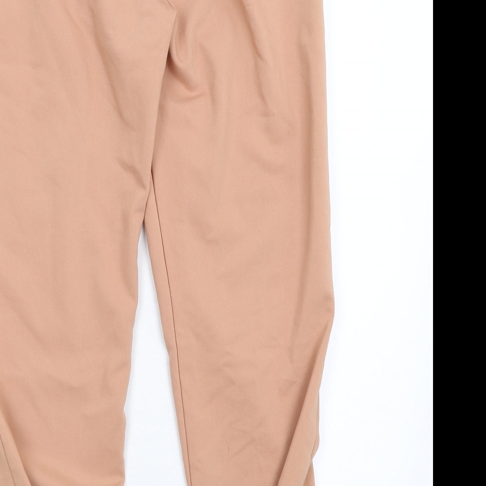 River Island Womens Pink   Cropped Trousers Size 14 L25 in - BOW ON HEM