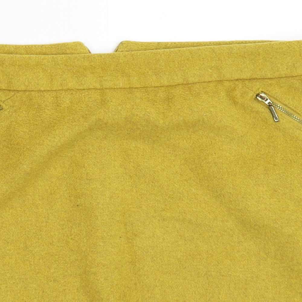 George Womens Yellow   Mini Skirt Size 12