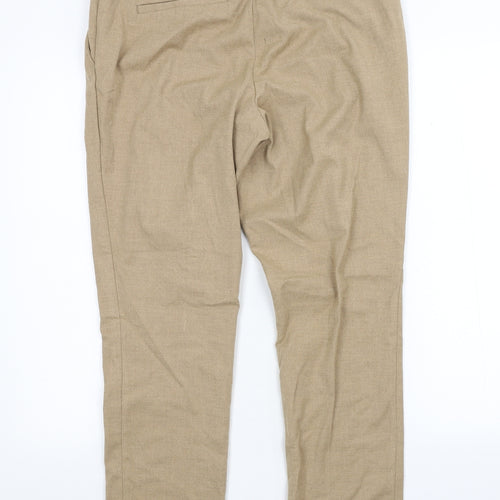 H&M Womens Beige   Trousers  Size 14 L27 in