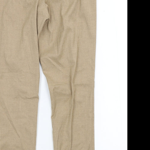 H&M Womens Beige   Trousers  Size 14 L27 in