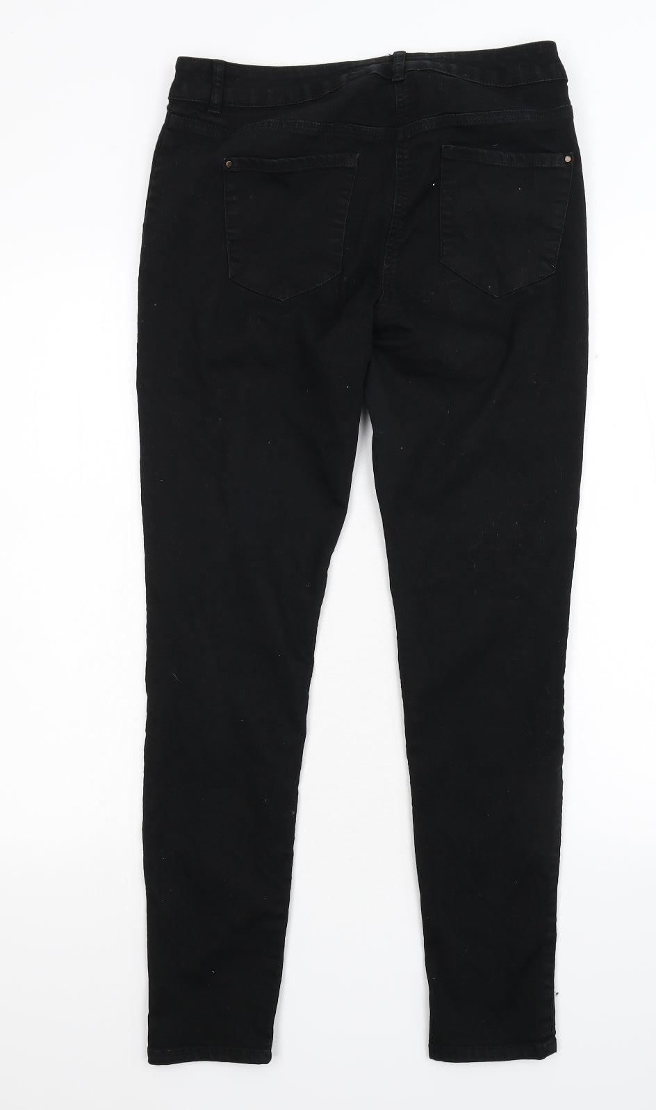NEXT Womens Black  Denim Skinny Jeans Size 12 L27 in