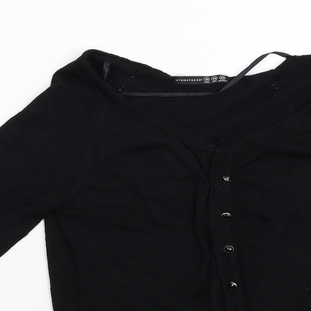 Primark Womens Black   Cardigan Jumper Size 10