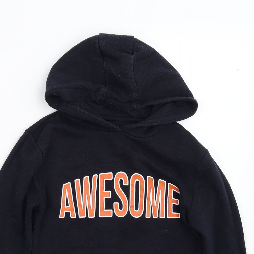 Primark Boys Blue   Pullover Hoodie Size 6-7 Years  - awesome