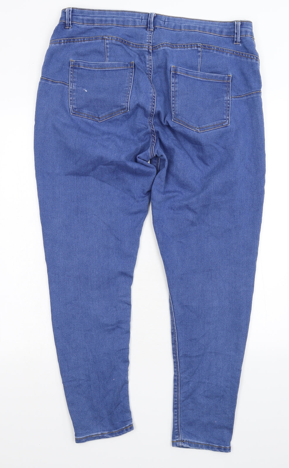 Denim & Co. Womens Blue  Denim Skinny Jeans Size 16 L28 in