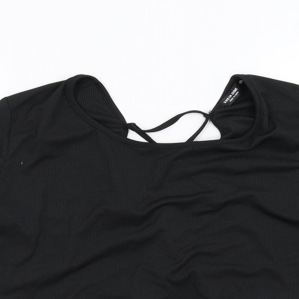 SheIn Womens Black   Basic T-Shirt Size XL