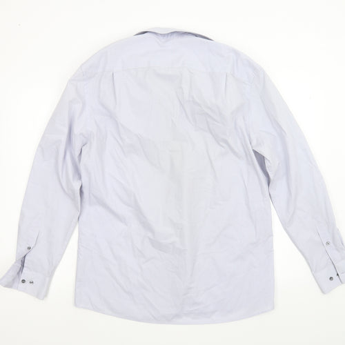 George Mens Purple    Button-Up Size 16