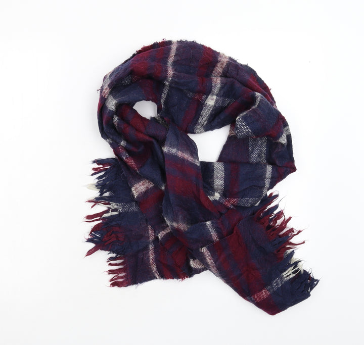 Preworn Unisex Blue Check   Scarf