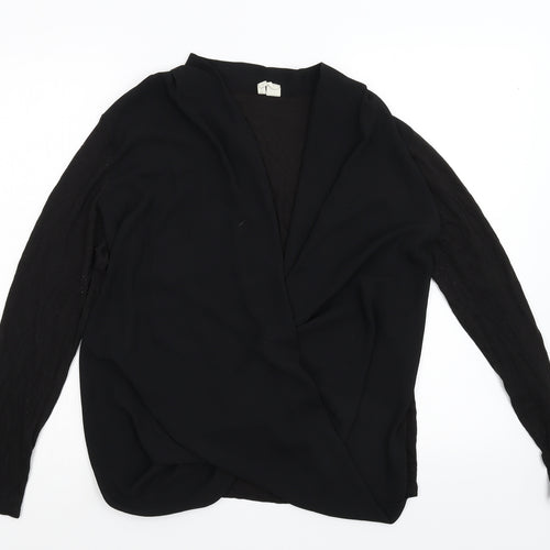 Japna Womens Black   Tunic Blouse Size L