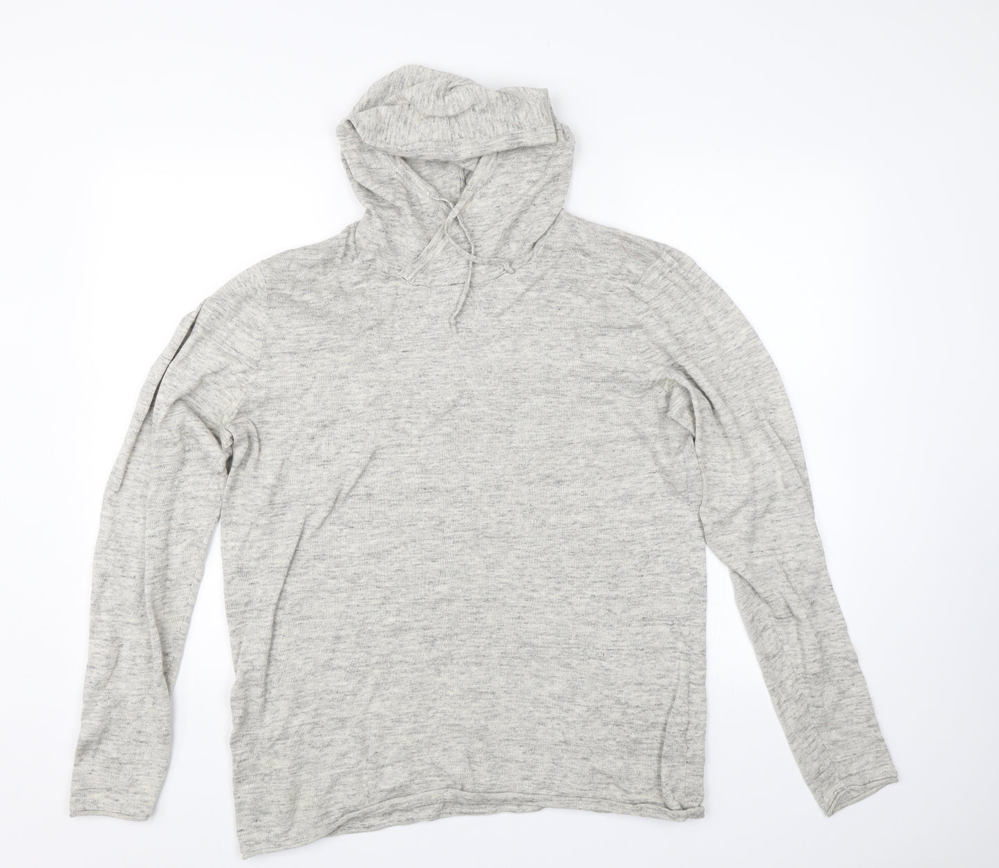 H&M Womens Grey   Pullover Hoodie Size L
