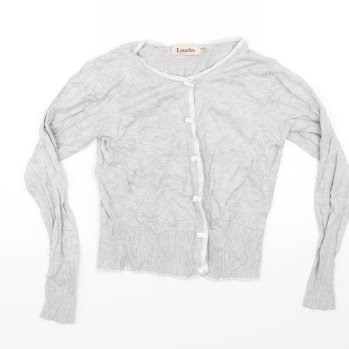 Louche Womens Grey   Cardigan Jumper Size 12