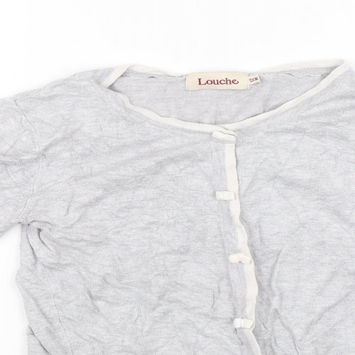Louche Womens Grey   Cardigan Jumper Size 12