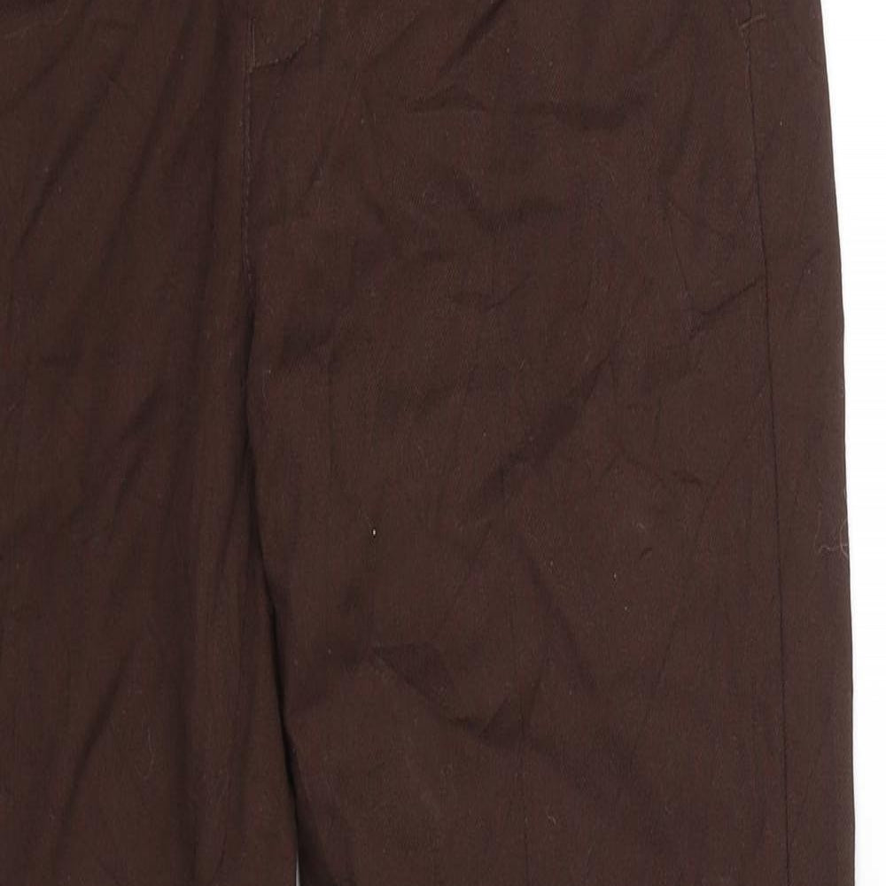 M&S school Boys Brown   Carrot Trousers Size 9-10 Years