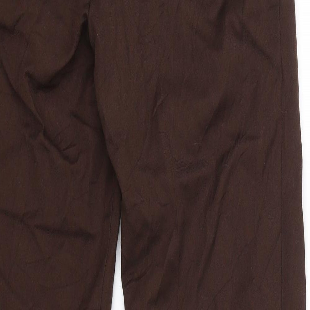 M&S school Boys Brown   Carrot Trousers Size 9-10 Years
