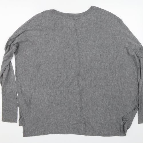 H&M Womens Grey   Pullover Jumper Size M