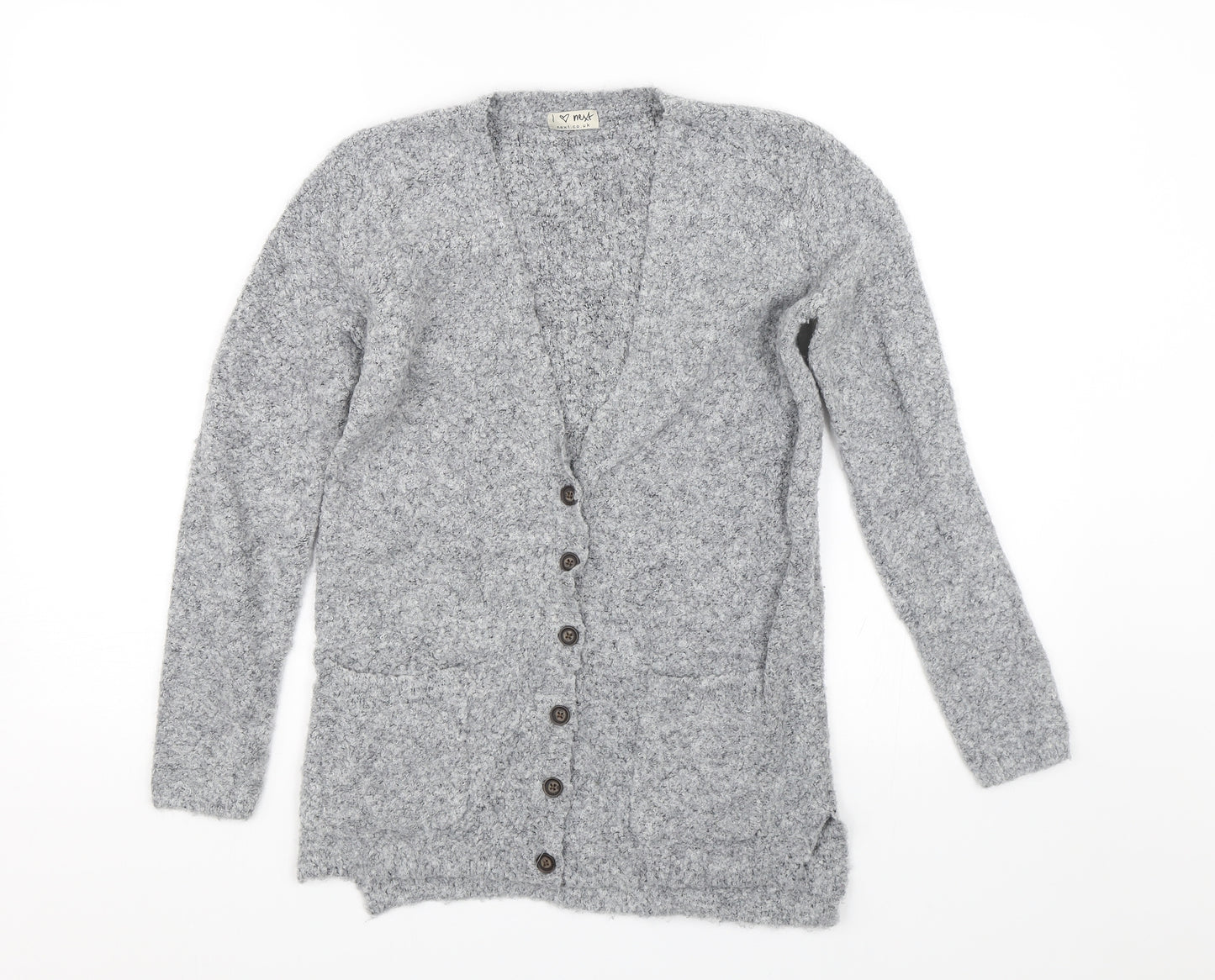 NEXT Girls Grey   Cardigan Jumper Size 10 Years