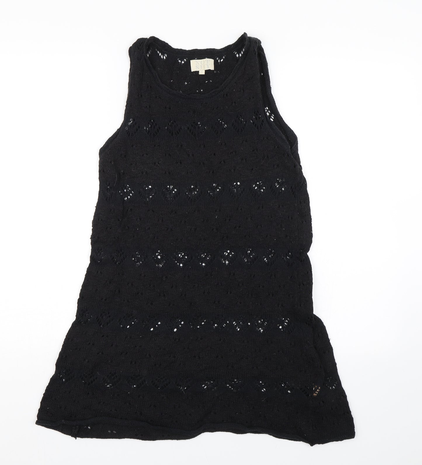 Not Shy Womens Black   Tank Dress  Size S