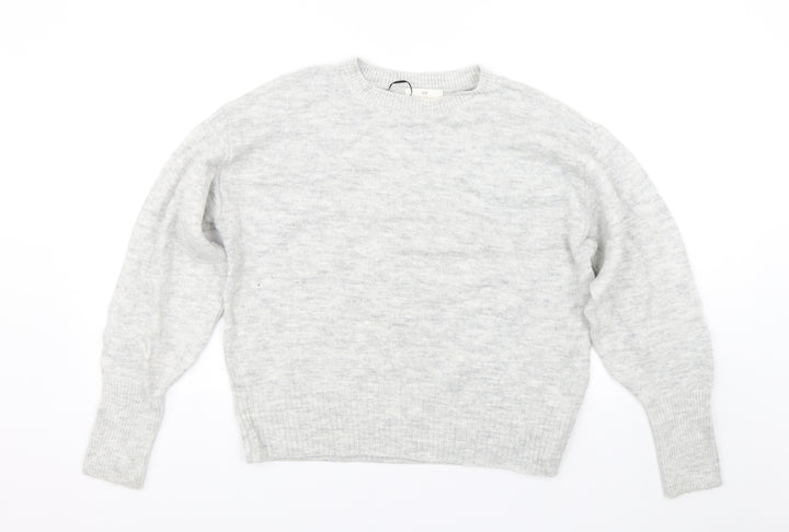 H&M Womens Grey   Pullover Jumper Size S