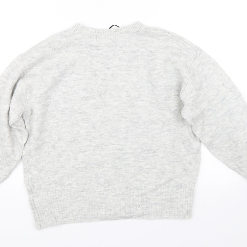 H&M Womens Grey   Pullover Jumper Size S