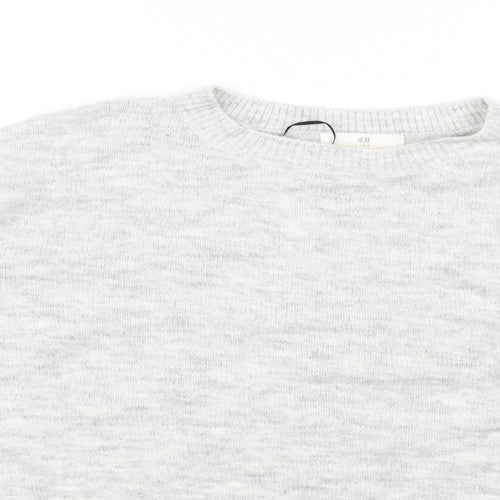 H&M Womens Grey   Pullover Jumper Size S