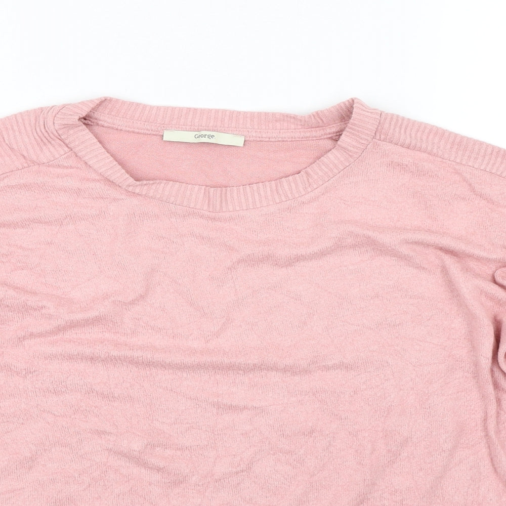 George Womens Pink   Pullover Jumper Size M
