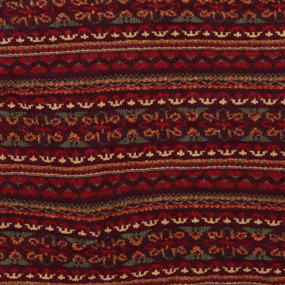 Jumper Mens Red Striped  Pullover Sweatshirt Size M