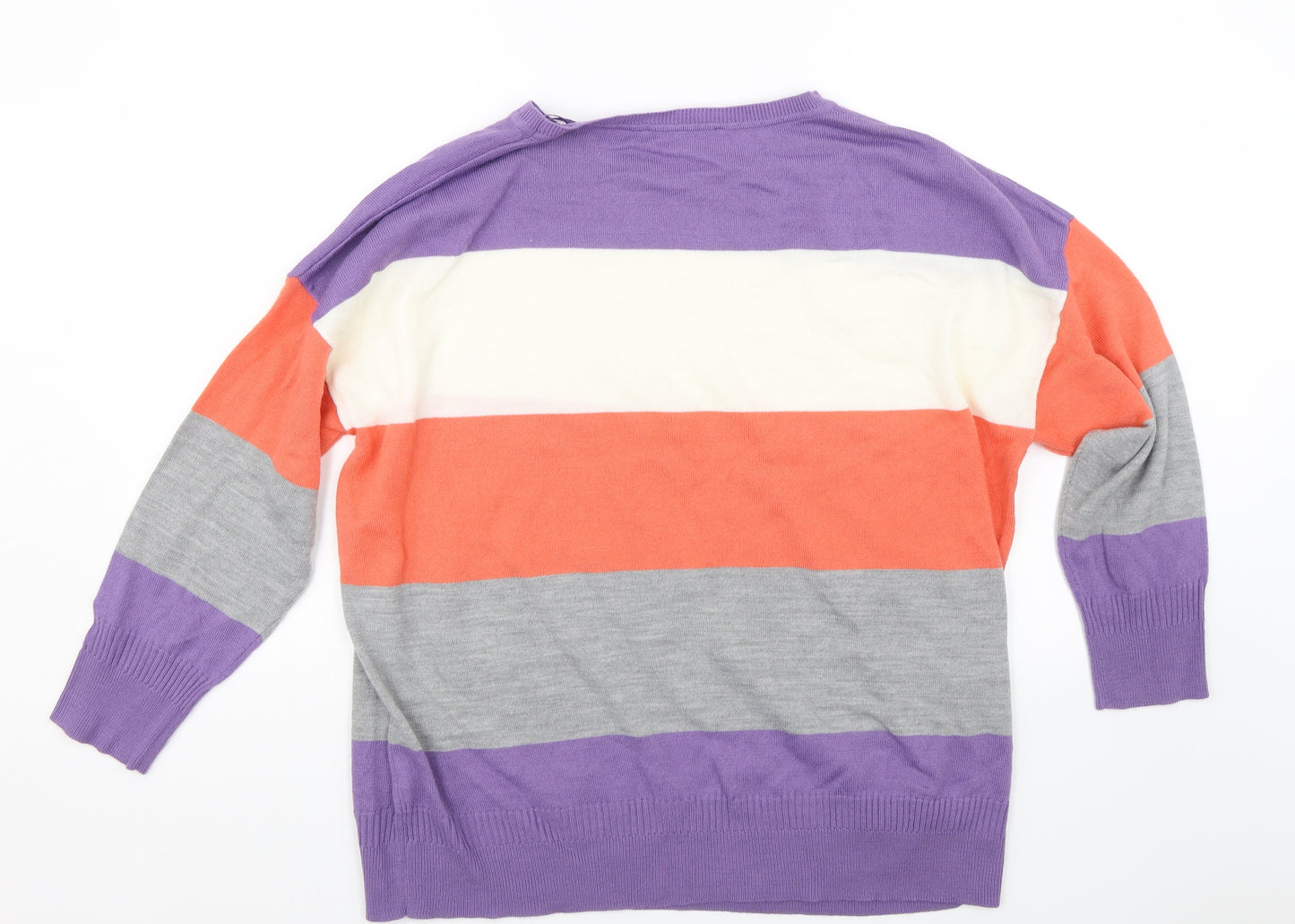 Bonmarché Womens Multicoloured Striped  Pullover Jumper Size 20