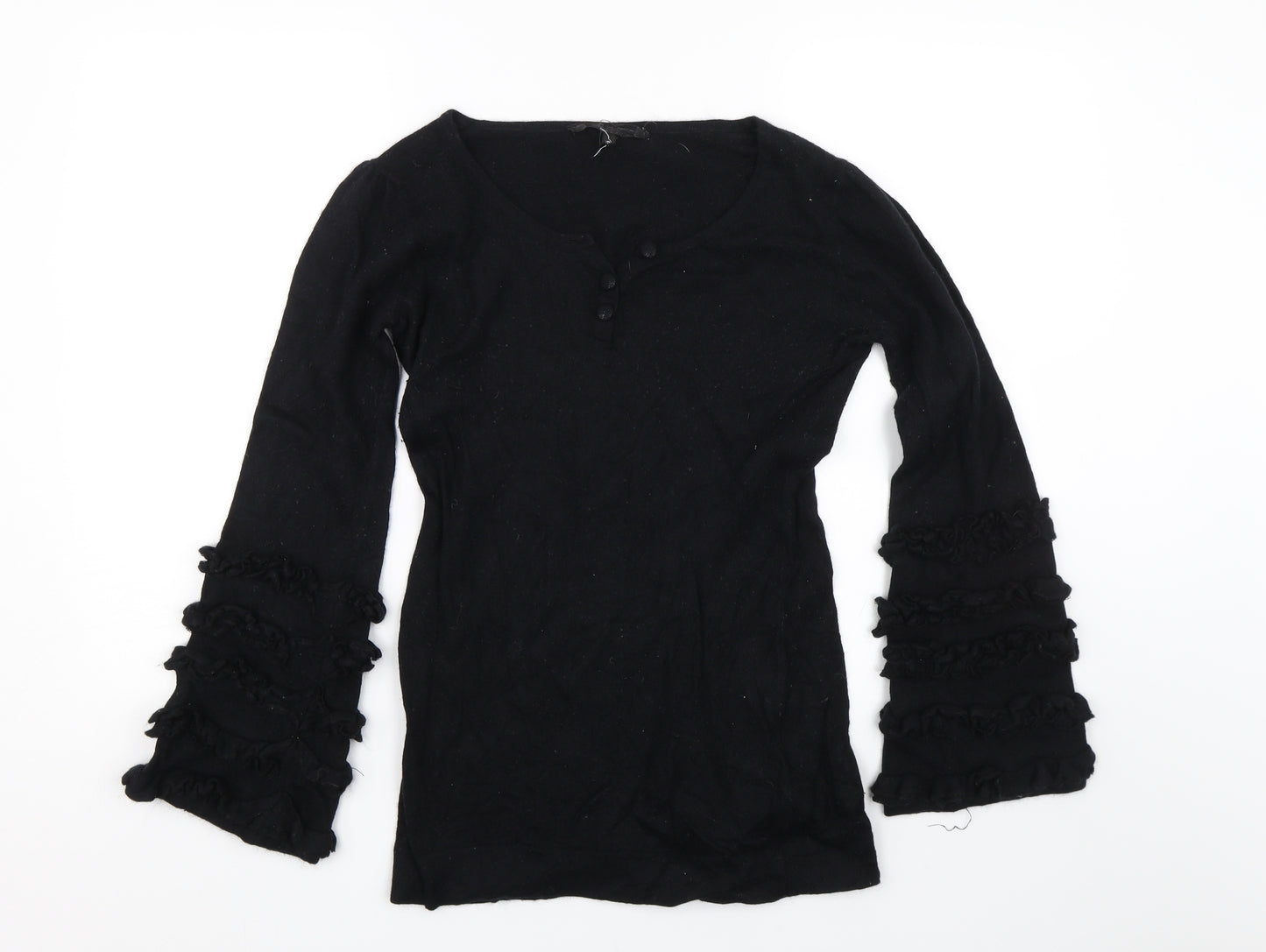 Peoples Market Womens Black   Basic T-Shirt Size M