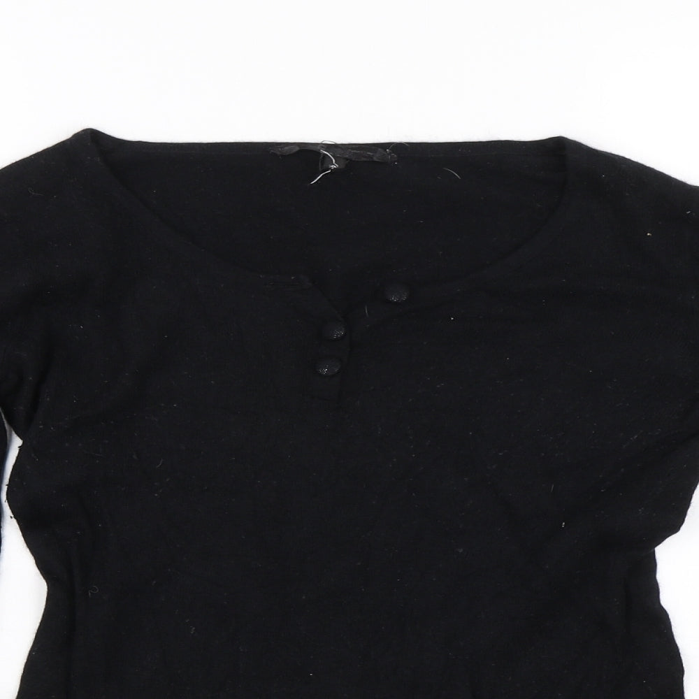 Peoples Market Womens Black   Basic T-Shirt Size M