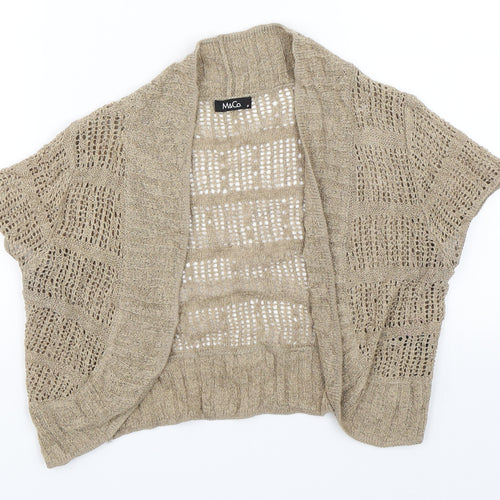 M and co Womens Brown   Cape Jumper Size M