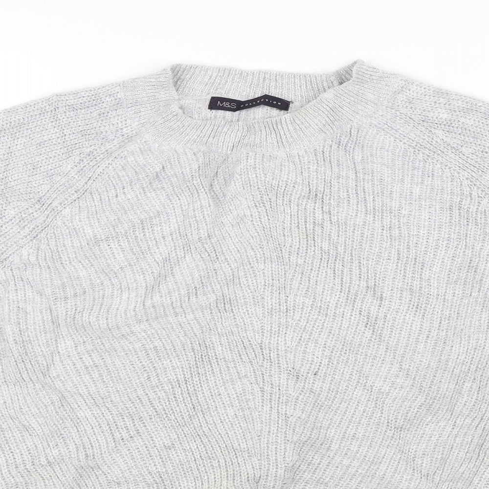 M&S Womens Silver   Pullover Jumper Size XL