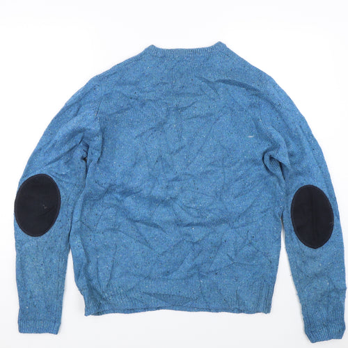 Cedar Wood State Mens Blue  Knit Pullover Jumper Size L