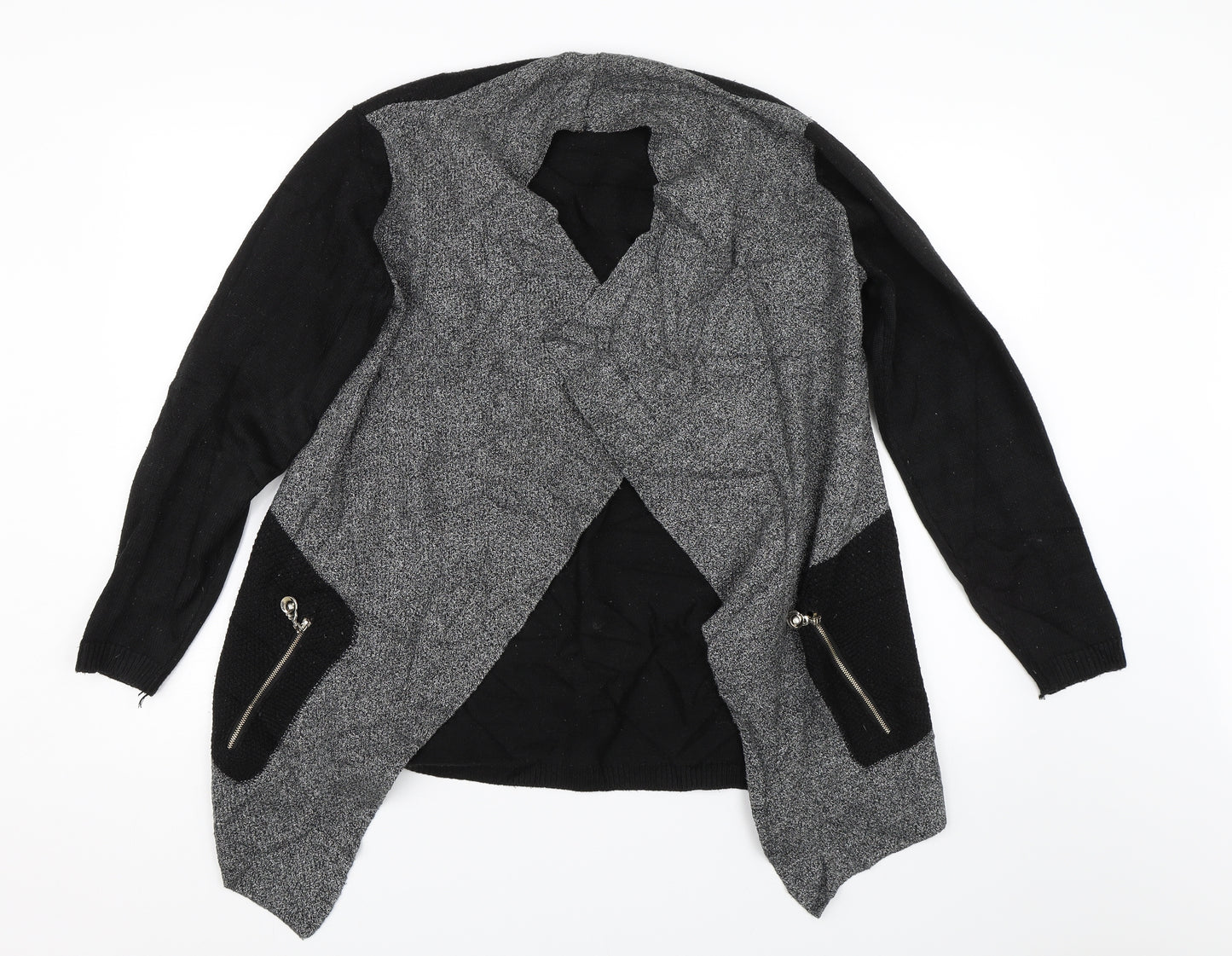 Preworn Womens Grey   Cardigan Jumper Size 16