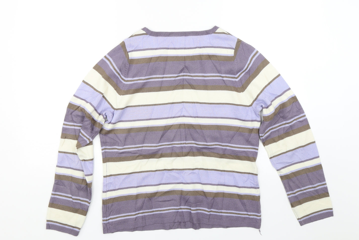 Matalan Womens Multicoloured Striped  Pullover Jumper Size 14