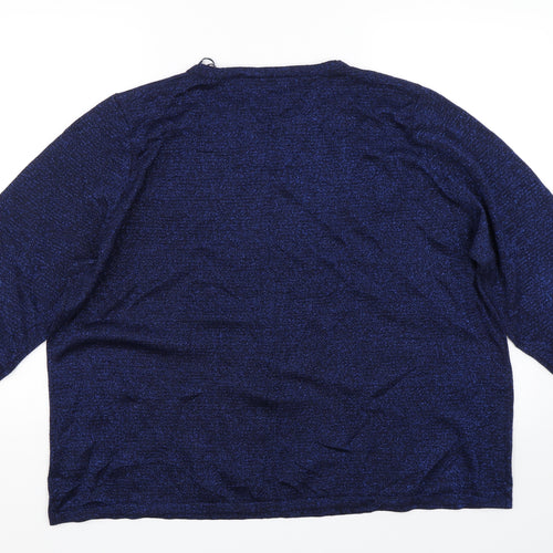 Bonmarché Womens Blue   Pullover Jumper Size XL