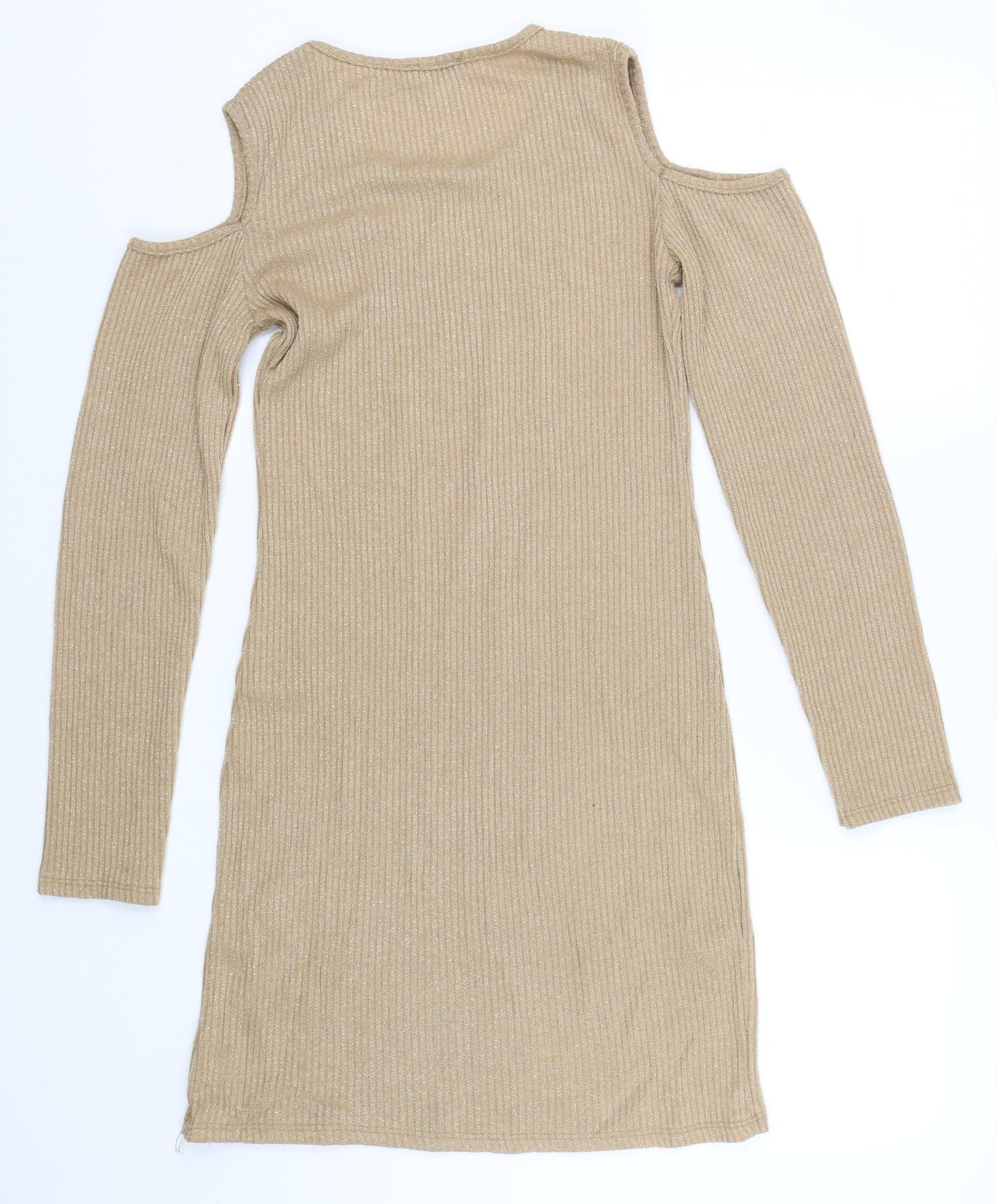 Made in Italy Womens Gold   Tank Dress  Size 12