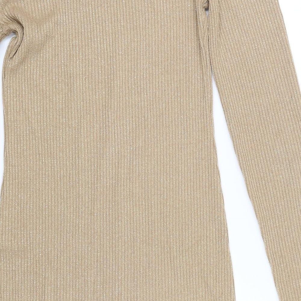Made in Italy Womens Gold   Tank Dress  Size 12