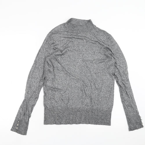 F&F Womens Grey  Knit Pullover Jumper Size 12