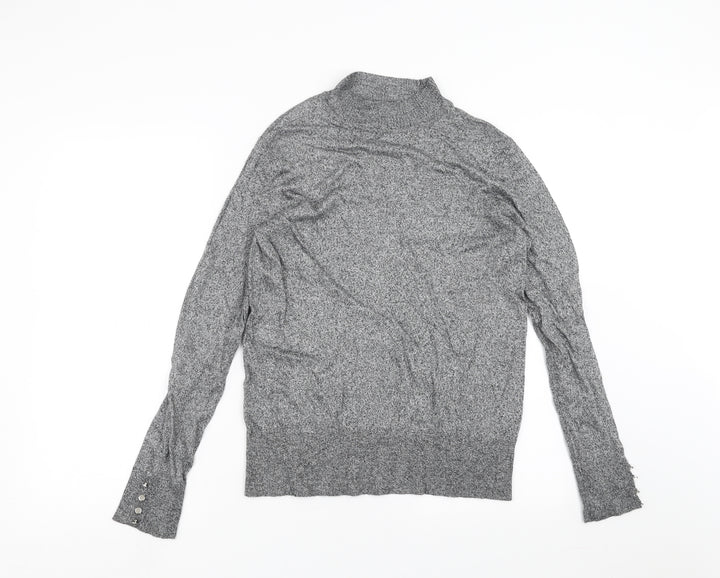 F&F Womens Grey  Knit Pullover Jumper Size 12