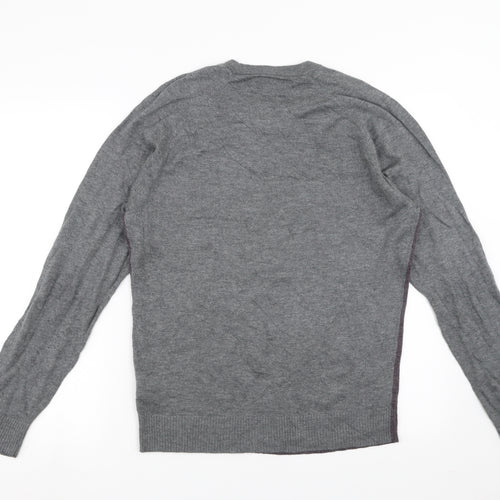 Jermyn Street Mens Grey  Knit Pullover Jumper Size M