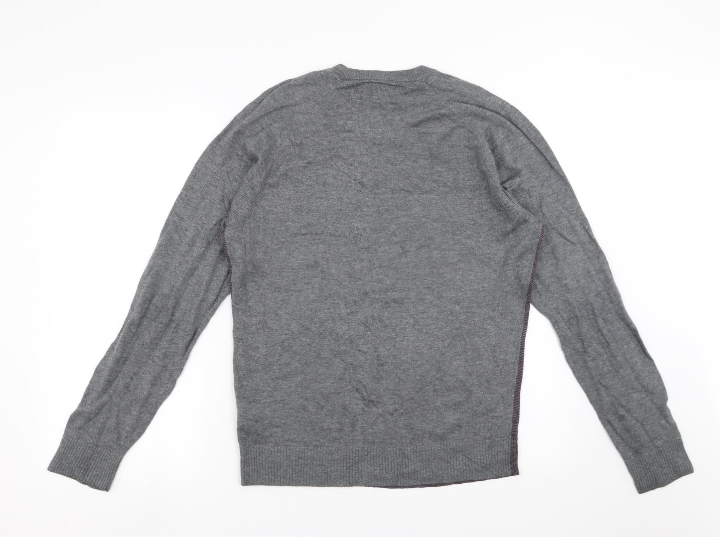 Jermyn Street Mens Grey  Knit Pullover Jumper Size M