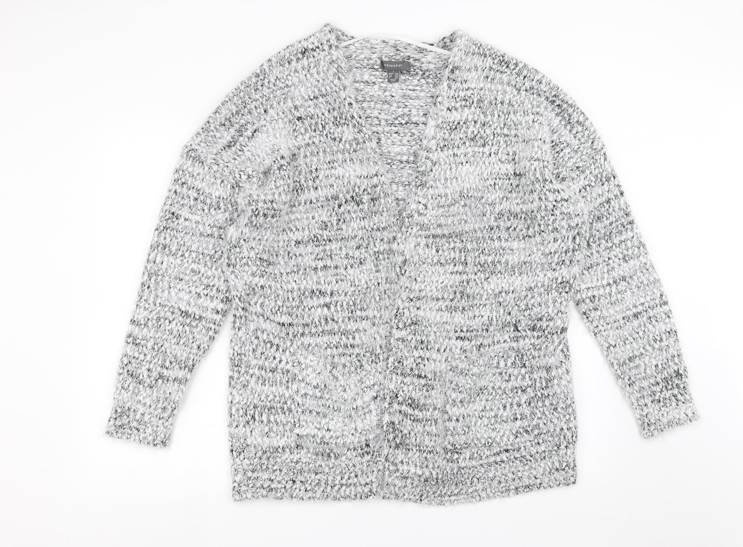 Primark Womens Grey  Knit Cardigan Jumper Size L
