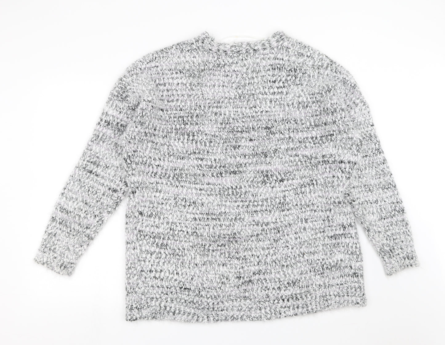 Primark Womens Grey  Knit Cardigan Jumper Size L