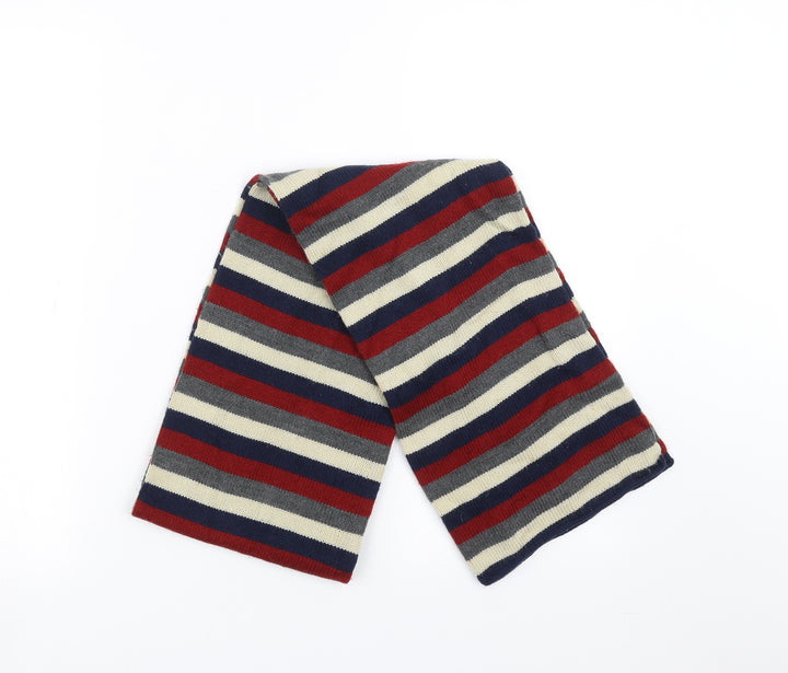 Preworn Mens Blue Striped  Scarf  One Size