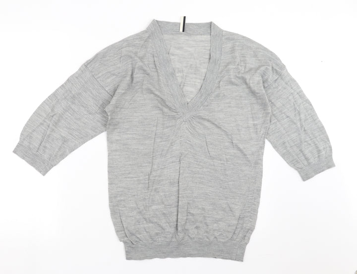 Topshop Womens Grey Knit Pullover Jumper Size 12