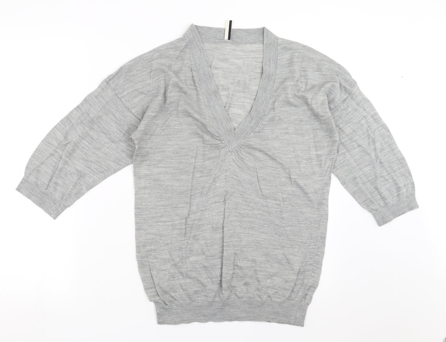 Topshop Womens Grey  Knit Pullover Jumper Size 12