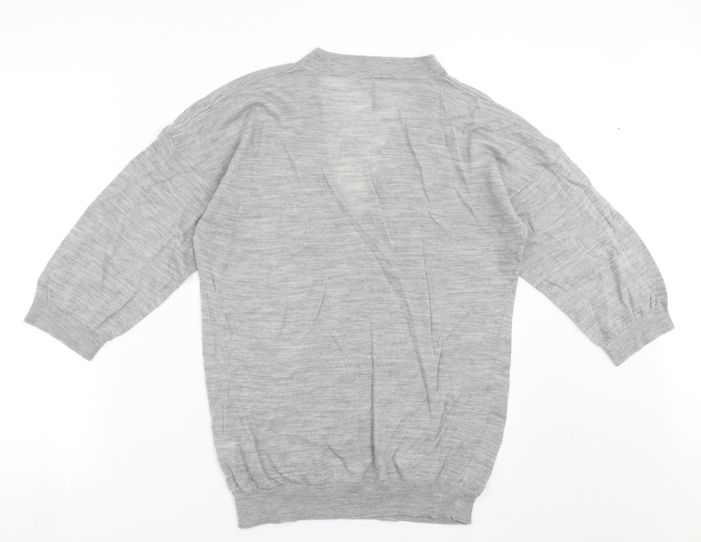 Topshop Womens Grey  Knit Pullover Jumper Size 12