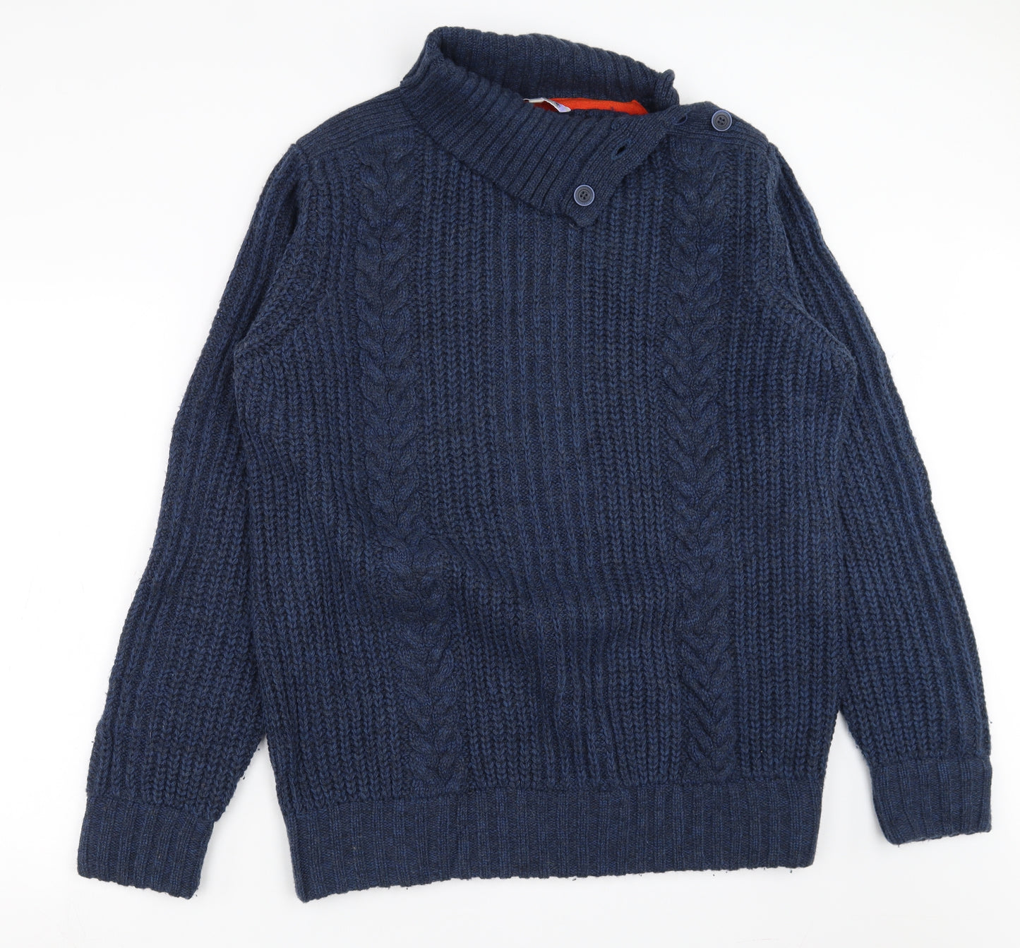 Fat Face Mens Blue  Knit Pullover Jumper Size XL