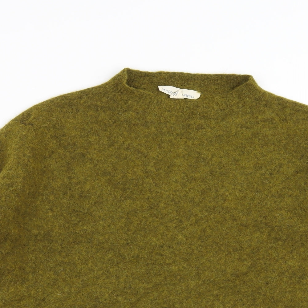 Seasalt Cornwall Womens Green  Knit Pullover Jumper Size 12