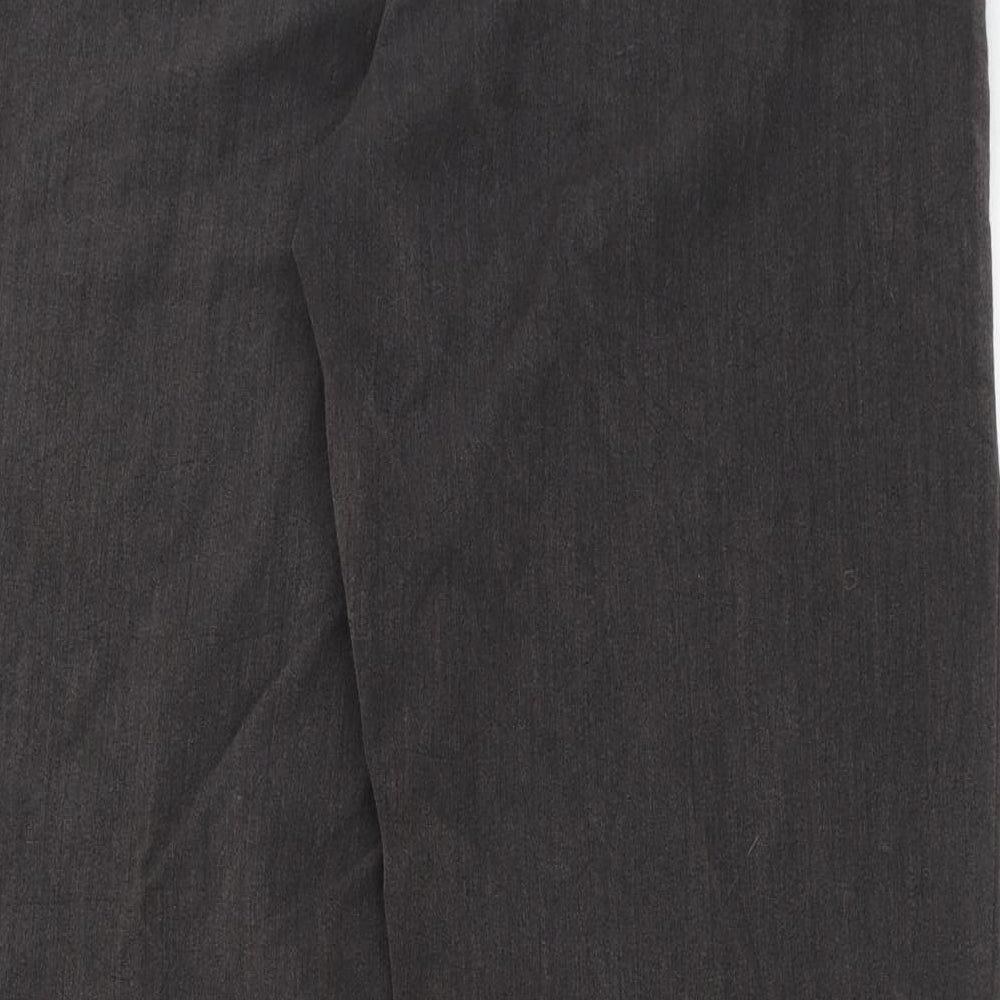 Mia Moda Womens Grey   Trousers  Size 14 L29 in